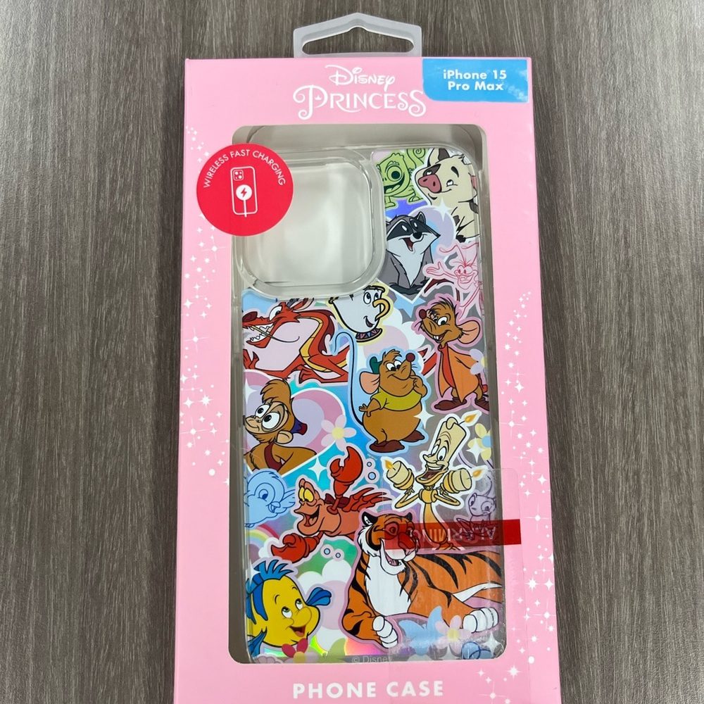 Disney Multi-Character Cartoon Sticker Art Phone Case - Pink Packaging